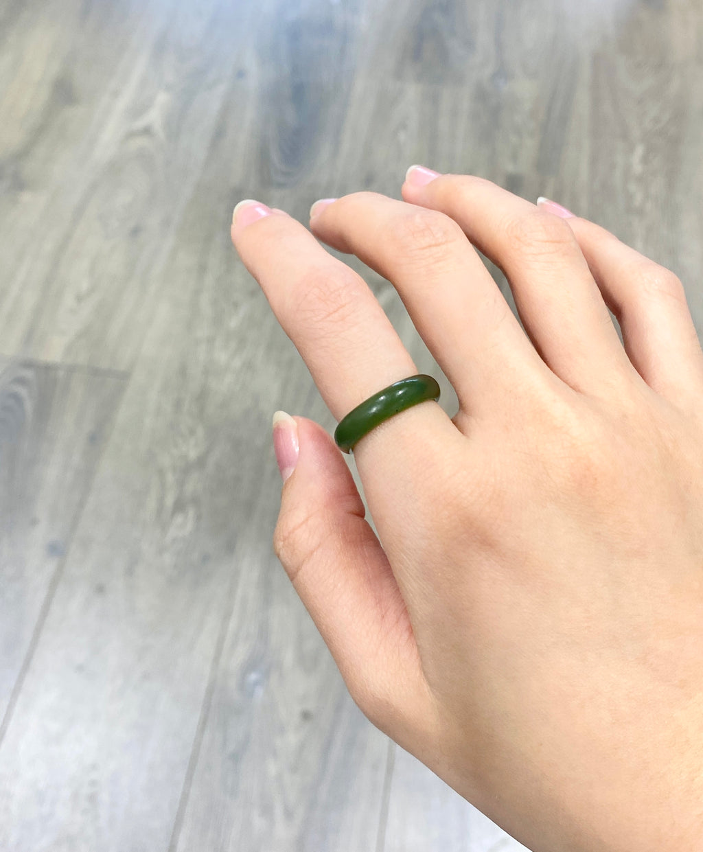 Thin Band Jade Ring #2054