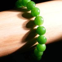 10mm Siberian Jade Beaded Bracelet #2761