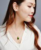 18k Siberian Jade Cabochon Pendant (Large) #1679