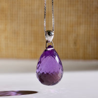 14k Natural Amethyst Pendant #2661