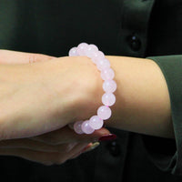 Rose Quartz Crystal Bracelet #824