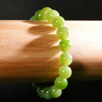 10mm Siberian Jade Beaded Bracelet #2759