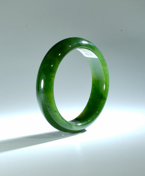 AAA Polar Jade Grade Jade Bangle 62mm #1517