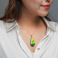 18k Ammolite Pendant #2083