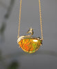 18k Swan Ammolite Pendant #926