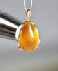 18k Sugar Jade Waterdrop Pendant #2061