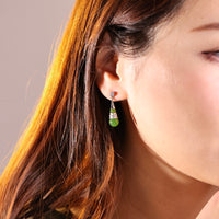 Jade Gourd Earrings #1070