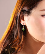 Jade Gourd Earrings #1070