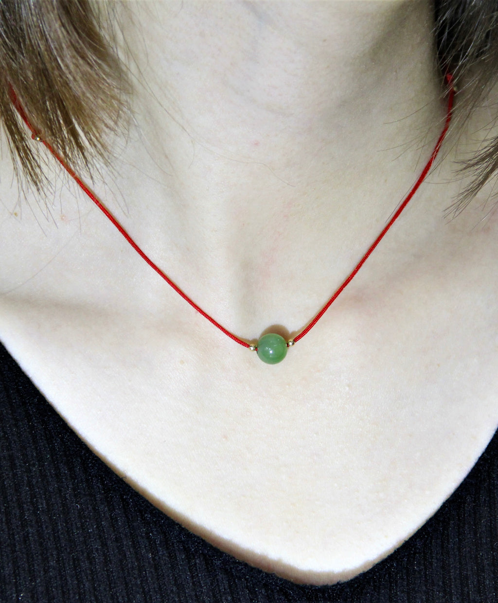 LUCKY BEAD SIBERIAN JADE NECKLACE #981