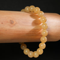 10mm Siberian Light Brown Jade Bracelet #2768