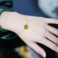 14K Ammolite Bracelet  #2124