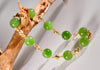 14k 8mm Polar Jade Starry Bracelet #2592