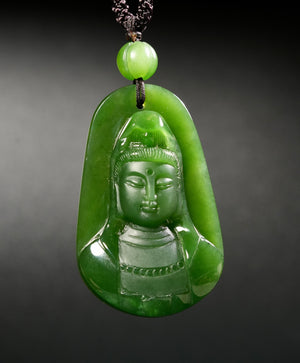 Polar Jade Guanyin Pendant #2776