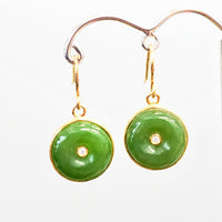 PI STYLE JADE EARRINGS #1078