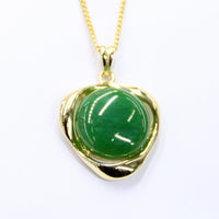 JADE VINTAGE TRIANGLE PENDANT #1100