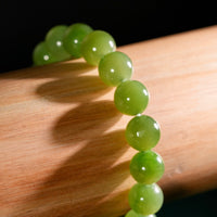 10mm Siberian Jade Beaded Bracelet #2759