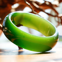 Siberian Jade Bangle 58mm #2594