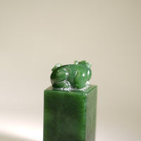 Hand-carved Jade Pixiu Stamp