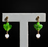 Jade Butterfly Earrings #2524-1