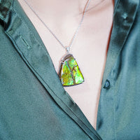 Freeform Ammolite Pendant #1982