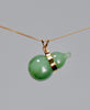 14k Chatoyant Jade Gourd Pendant #2122