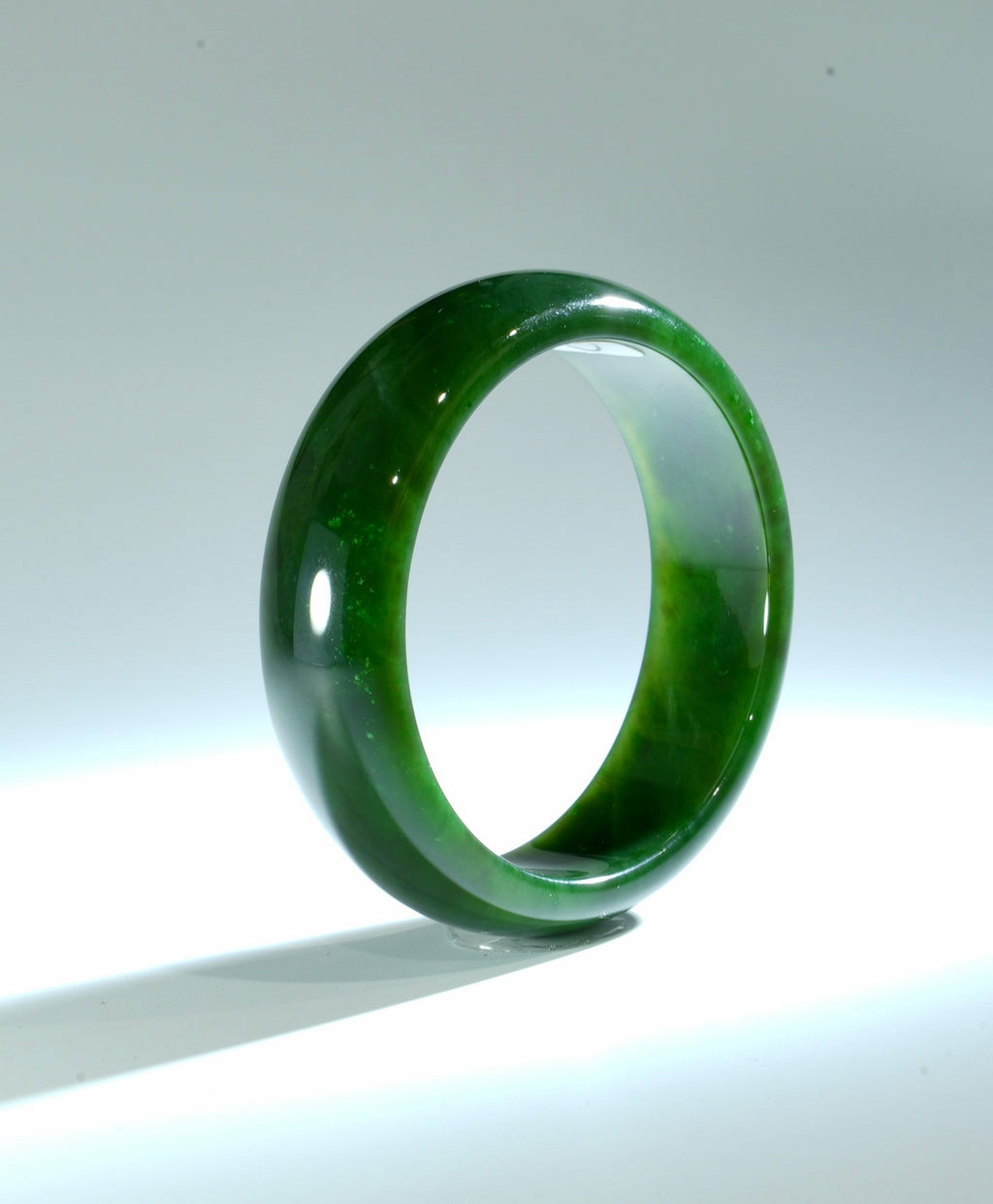 AA+ CANADIAN JADE BANGLE 60.6MM  #142