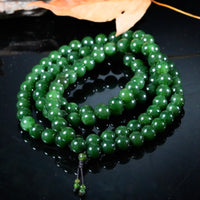 108 Jade Beaded Necklace #2588