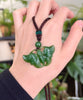 Hand-carved Jade Butterfly Pendant #1785