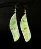 Polar Jade Long Earrings #2650-2