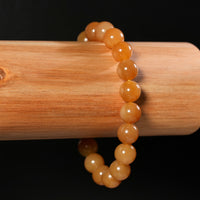 10.5mm Siberian Brown Jade Bracelet #2769