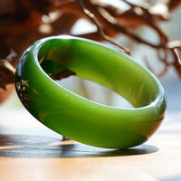 Siberian Jade Bangle 58mm #2594