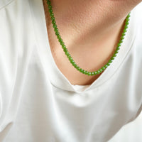 15.5" Polar Jade Beaded Necklace #2517-2