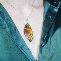 Freeform Ammolite Pendant #1981