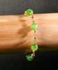 14k 8mm Chatoyant Siberian Jade Starry Bracelet #2598