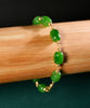 14k Siberian Jade Starry Beaded Bracelet #2417