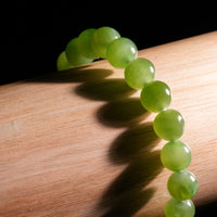 8mm Polar Jade Beaded Bracelet #2764