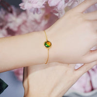 14K Ammolite Bracelet  #2124