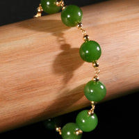 10mm Polar Jade Starry Bracelet #2402-2