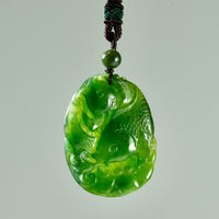 Double Fish Jade Pendant #1302