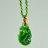 Canadian Jade Ruyi Pendant Necklace #1405