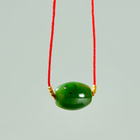 LUCKY CORD JADE PENDANT  #1163