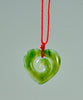 JADE HEART KORU PENDANT  #1316