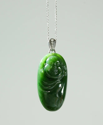 Canadian Jade Buddha Pendant #1159