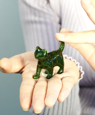 HAND CARVED JADE ANIMAL - Cat #2331