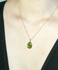 18k Ammolite Waterdrop Pendant #2081