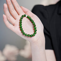 Canadian Jade Beaded Bracelet #1876