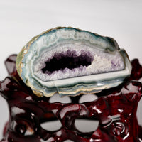 AMETHYST SEMI-GEODES DISPLAY 0.981 LB #1988