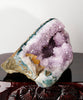 AMETHYST WITH CALCITE DISPLAY 2.06 LB #1984