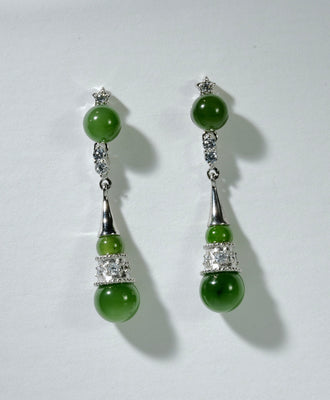 JADE GOURD EARRINGS #1085