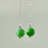 FREEFORM JADE EARRINGS #1451